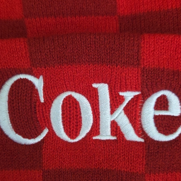 NWT Coke Red Plaid Beanie - Picture 2 of 4